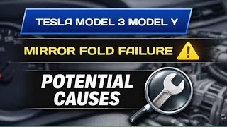 Tesla Model 3/Model Y Side Mirror Folding Mechanism Fails – Likely Reasons Explained