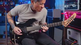 Video thumbnail for C.R. Alsip Neptune FR Black Relic | Boutique Superstrat by R.J. Ronquillo