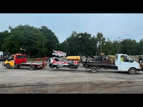 BriSCA F1 Stockcars - 97 Ryan Harrison #WallopStraightIn 551 Courtney Finnikin - Ipswich Final