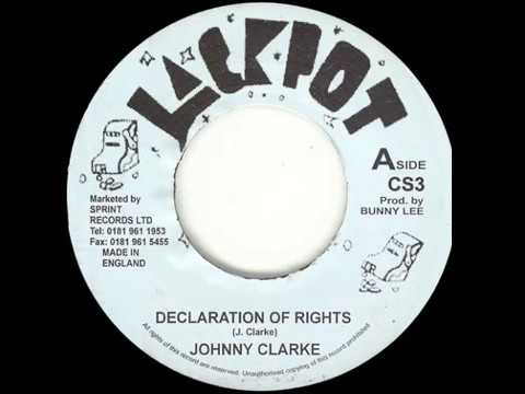 Johnny Clarke - Declaration Of Rights 12'' [Jackpot 1975]
