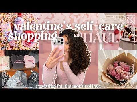 VALENTINE'S DAY SELF-CARE 💗 shopping vlog, haul, single girl energy ✨