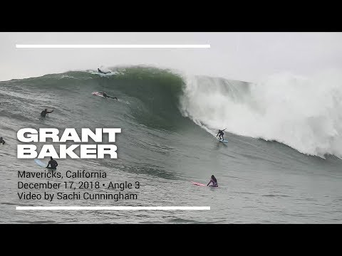 Grant Baker at Mavericks 3 - 2019 Ride of the Year Entry - WSL Big Wave Awards