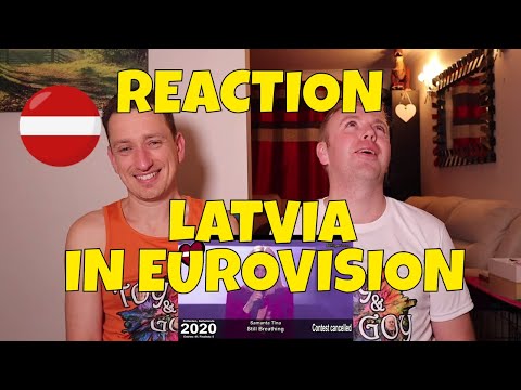 LATVIA IN EUROVISION - REACTION - ALL SONGS 2000-2020