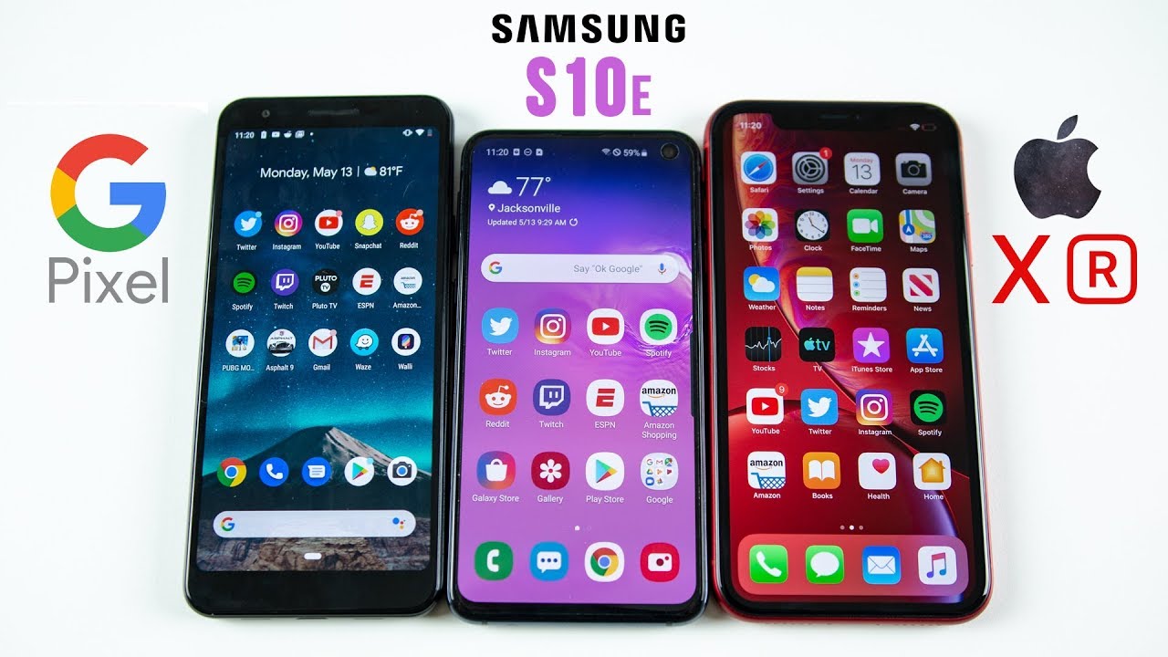 Google Pixel 3a vs Galaxy S10e vs iPhone XR - Full Comparison