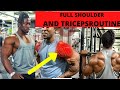 FULL SHOULDERS ANDTRICEPS WORKOUT