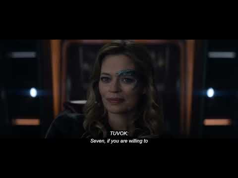 When Seven of of Nine, finds out that Tuvok is a changeling. and Picard gets pissed off.