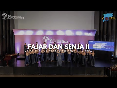 FAJAR DAN SENJA II (Arr. Ken Steven) - Voice Of SWCU || 9th SDGCF 2023