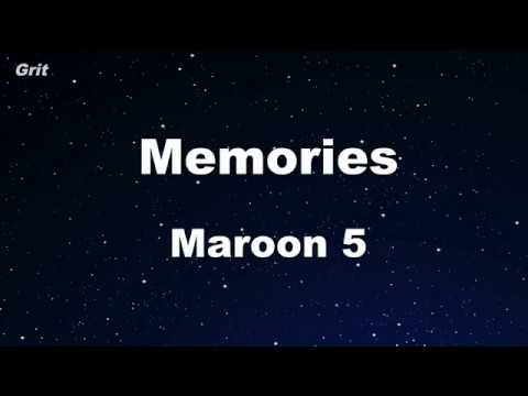 Karaoke♬ Memories - Maroon 5 【No Guide Melody】 Instrumental