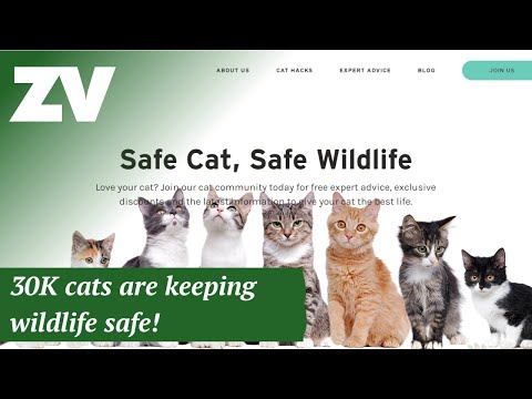 30,000 cats are keeping wildlife safe!