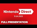 Nintendo Direct Full Presentation | September 2023