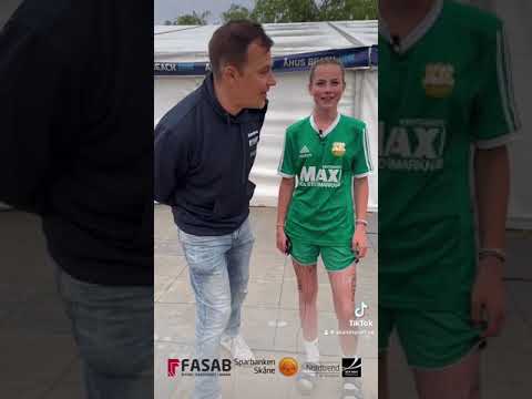 Åhus Beach Fotboll 2023, intervju med Malou från Åhus IF