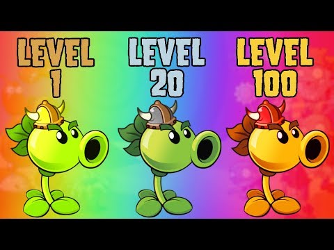 Plants vs Zombies 2 Repeater Level 1 vs Level 20 vs Level 100 PvZ2 #3