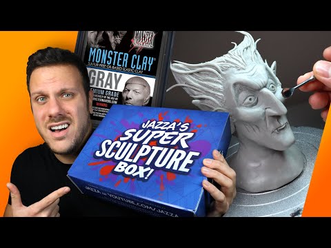 DO I LIKE IT?? Trying MONSTER CLAY for the First Time & Unboxing Jazza's Sculpture Box | Ace of Clay