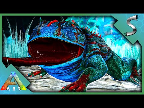 TAMING A GLOW IN THE DARK FROG! - ARK Survival Evolved [E12]