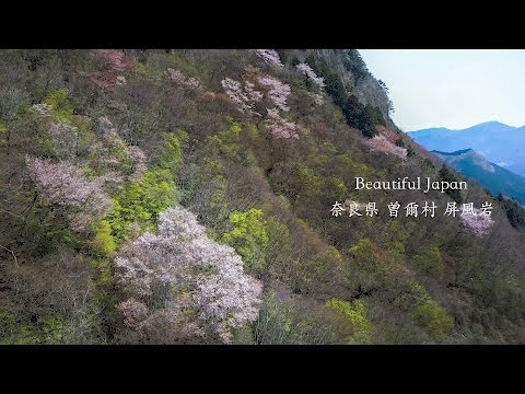 [4K] -Bautiful Japan- 奈良県 曽爾村 屏風岩