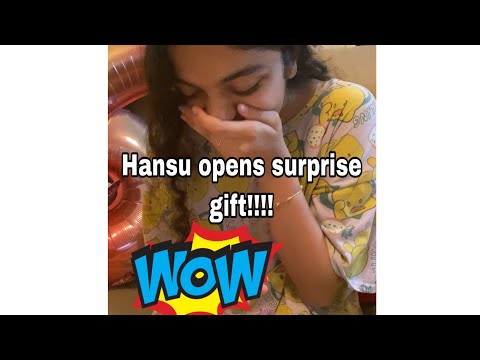 Hansika Opening her surprise Gift | Hansika Krishna | Diya Krishna