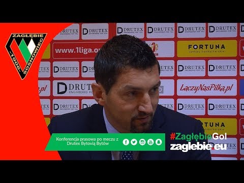 Konferencja prasowa po meczu Drutex Bytovia Bytów - Zagłębie Sosnowiec (2:2)