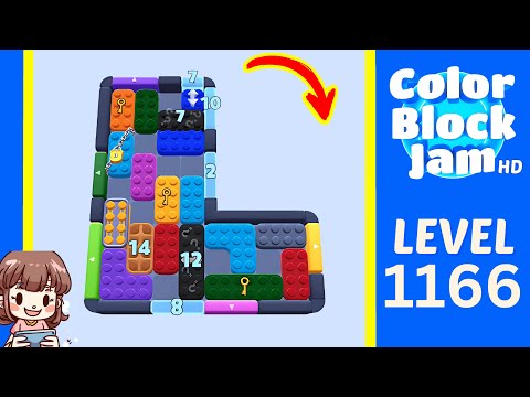 Color Block Jam Level 1166 Solution Walkthrough