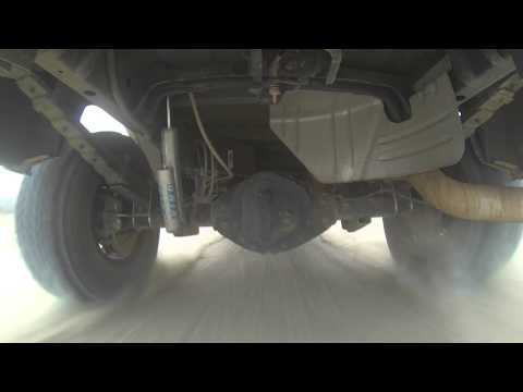 Jumping a Cummins prerunner on a trail outside San Felipe, Baja California