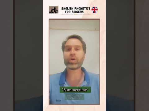 "Summertime"-G.Gershwin. The pronunciation and transcription