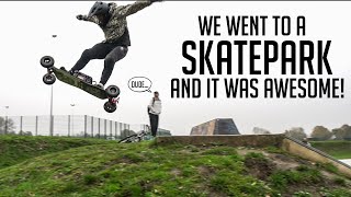 Electric Mountainboarding - In A SKATEPARK!