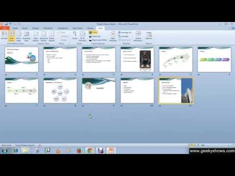 Microsoft PowerPoint 2010 Rearranging and Adding or Deleting Slides