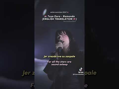 Teya Dora - Ramonda (ENGLISH TRANSLATION, Lyrics) | 🇷🇸 Serbia Eurovision 2024