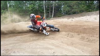 preview picture of video 'KTM SX-F 450 2013 Test Session Kari Nykänen #155'