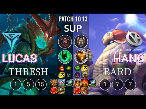IGY Lucas Thresh vs VG Hang Bard Sup - KR Patch 10.13