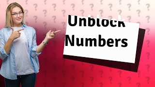 How do you unblock a number on a Panasonic home phone?