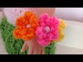 Aloha Hula Doll - Part 2: Floral Wristband - Red Heart Yarn Crochet Pattern