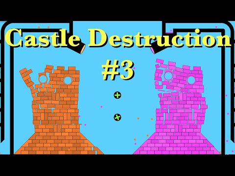 Castle Destruction - Algodoo Marble Race #3