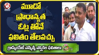 Independent MLC Candidate Teenmaar Mallanna Face to Face about 2nd Priority Votes Counting