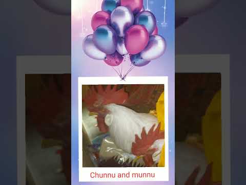 Happy birthday Chunnu and Munnu. Birthday party video will come at 10 o'clock