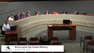 August 28, 2023 Bloomington City Council Meeting