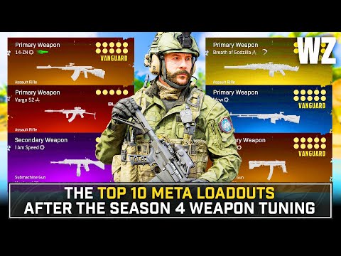 WARZONE: The TOP 10 BEST LOADOUTS of the SEASON 4 META... (WARZONE Best Setups)