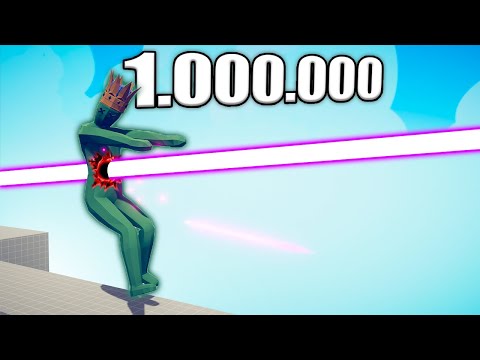 1.000.000 DAMAGE LASER GUN vs UNITS - TABS | Totally Accurate Battle Simulator 2023