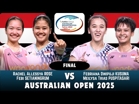 Rachel Allessya Rose/Febi Setianingrum vs Kusuma/Puspitasari - Australian Open 2025 {FINAL-WD}