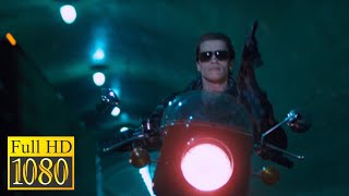 Arnold Schwarzenegger chases Sarah Connor down the highway / The Terminator (1984)