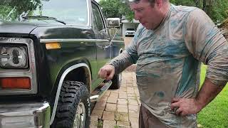 Replacing axle pivot bushings on Ford Truck.
