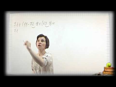 Operatii cu paranteze/Clasa III-a