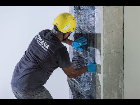 Time-lapse Seriana | Rinforzo di un pilastro con fibre di carbonio (FRP-Fiber Reinforced Polymers)