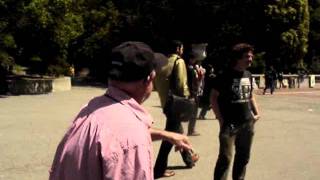 Stoney Burke vs Chris the anarchist at  U.C. Berkeley (2011)