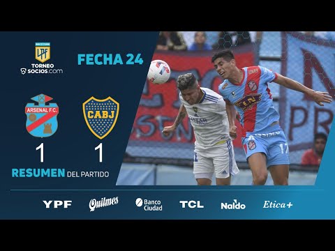 #TorneoSocios | Fecha 24 | resumen de Arsenal - Boca
