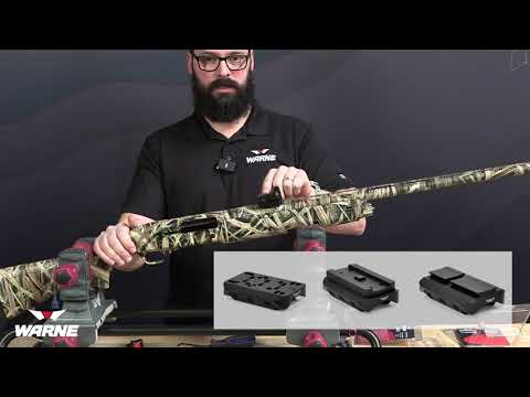 How to mount a Red Dot, Reflex Sight on a Shotgun with a Warne Shotgun Rib Red Dot Mount.