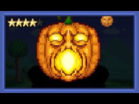 Terraria 1.4.4.9 - Pumpkin Moon Bosses (No Damage/Buff Potions) (Legendary Mode) (Pre-Golem Gear)