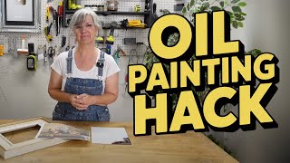 Turn ANY Print Into a Vintage Oil Painting | Easy DIY Hack