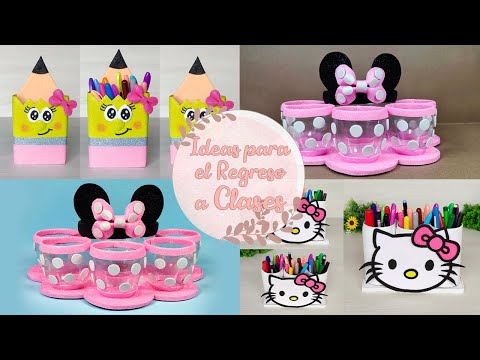 3 Ideas Fantásticas reciclando materiales de casa / Manualidades escolares  - Ideas Fantásticas