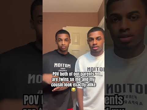 We TWIN COUSINS mannn #youtubeshorts #twins #family