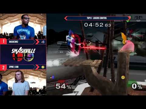Smashville 7 - Spire | Cob (Peach) vs. DaShizWiz (Falco) - SSBM - Top 8 - Losers Eighths